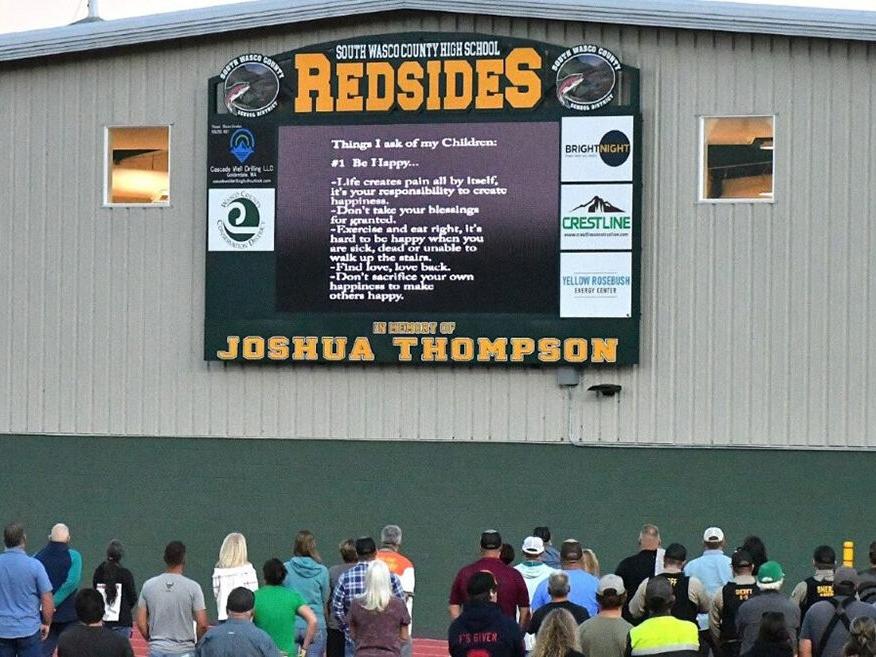 Josh Thompson memorial scoreboard